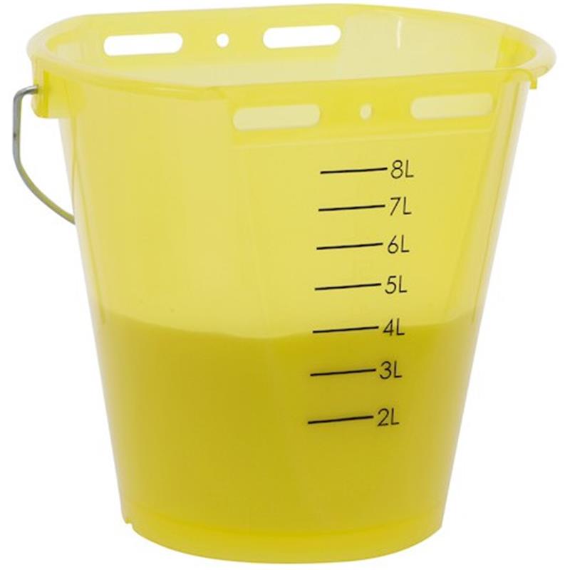 Vedro - rumeno transparentno 8 ltr.