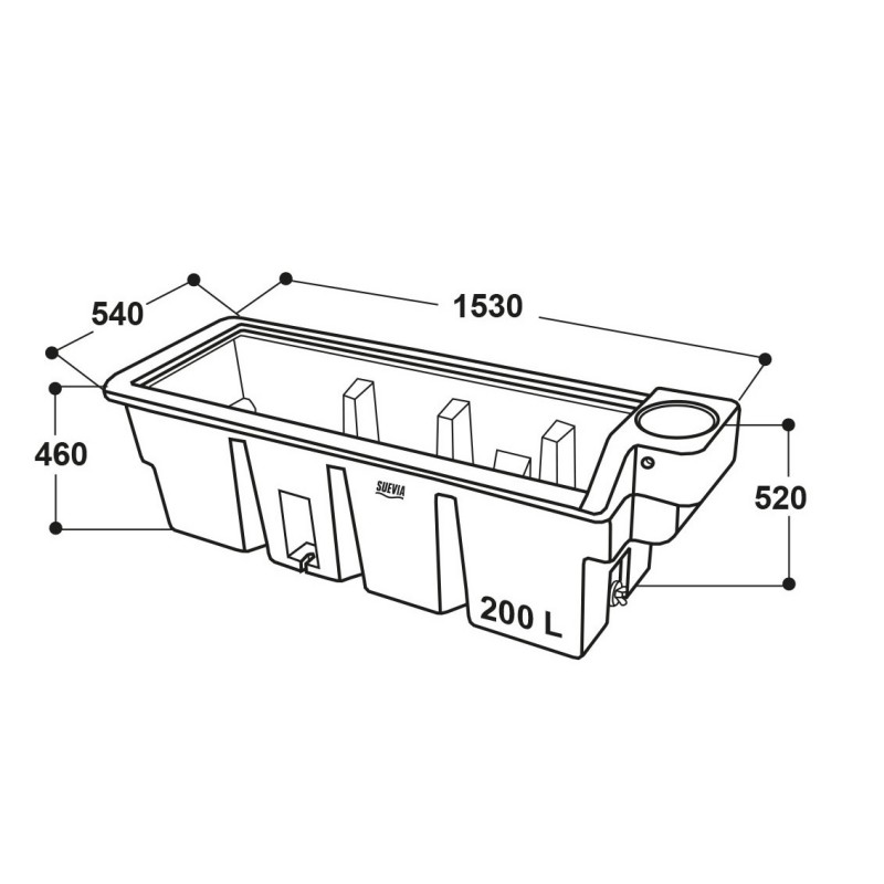 Pašno napajalno korito WT200
