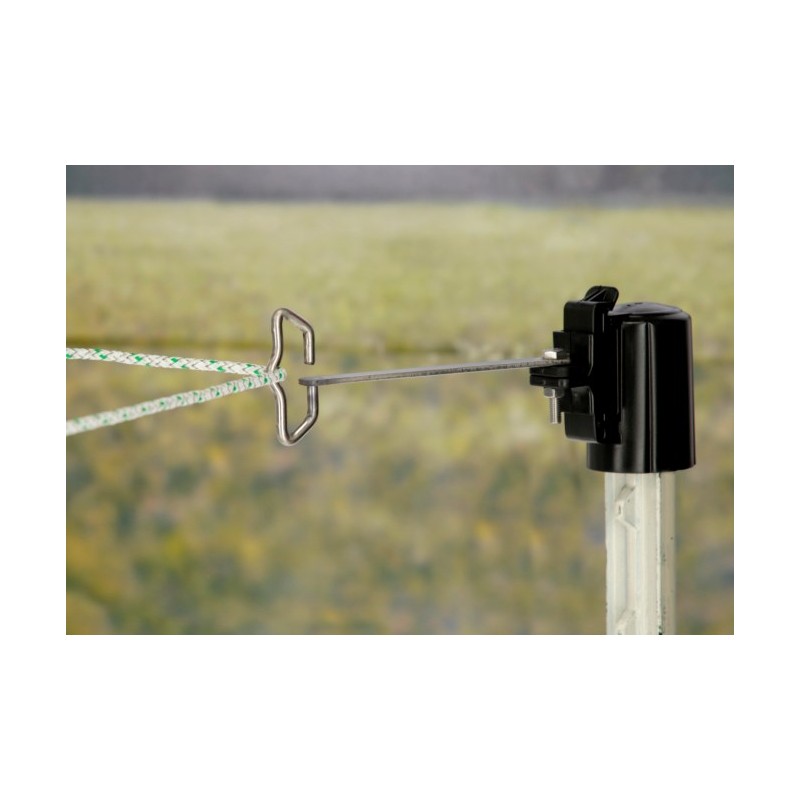 Pokrovni izolator T-stebra - kotna rešitev za trak/vrvico 4/1