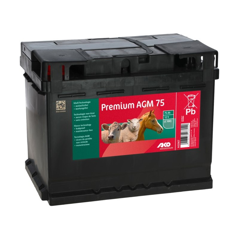 Premium AGM akumulator 12V, 75 Ah