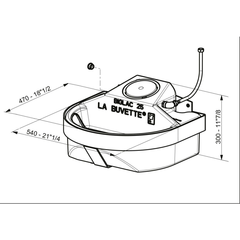 Napajalnik na plovec BIGLAC 25