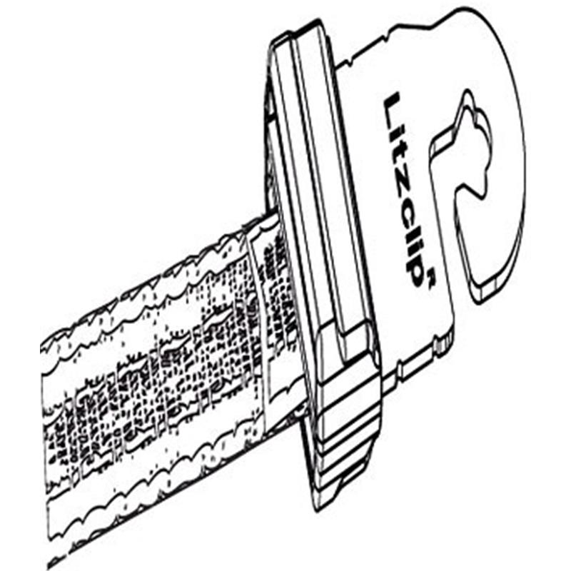 Ročka za ograjo s priključkom za trak Litzclip®