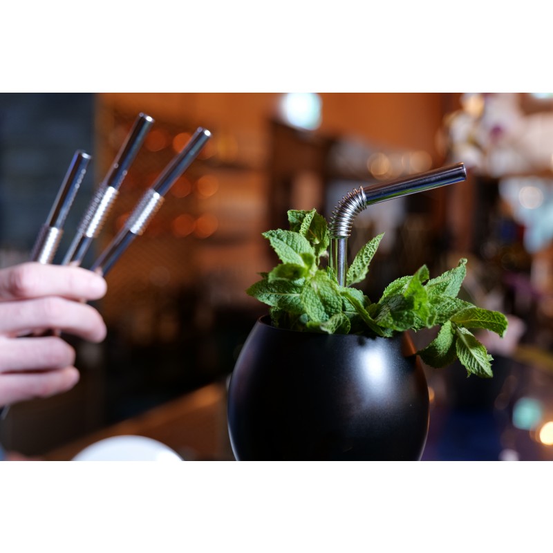 Upogljiva slamica iz nerjavečega jekla