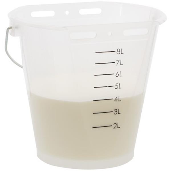 Vedro - belo transparentno 8 ltr.