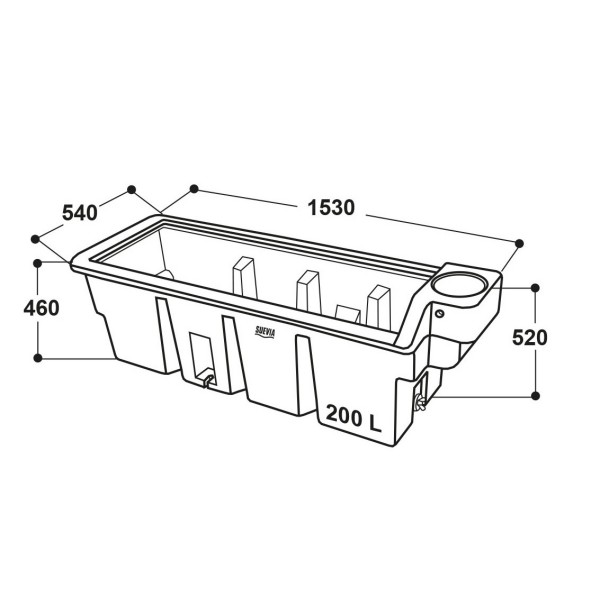 Pašno napajalno korito WT200