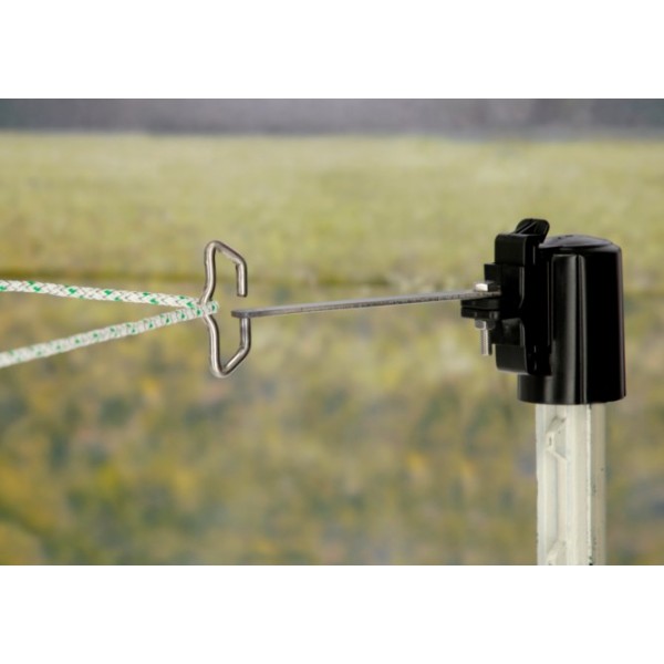 Pokrovni izolator T-stebra - kotna rešitev za trak/vrvico 4/1