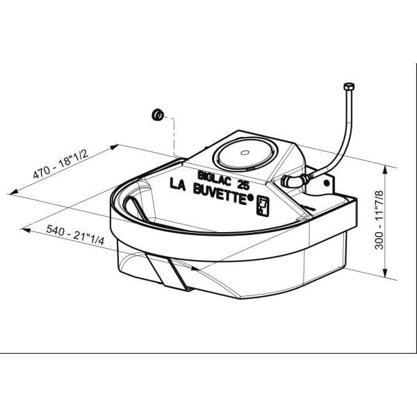Napajalnik na plovec BIGLAC 25