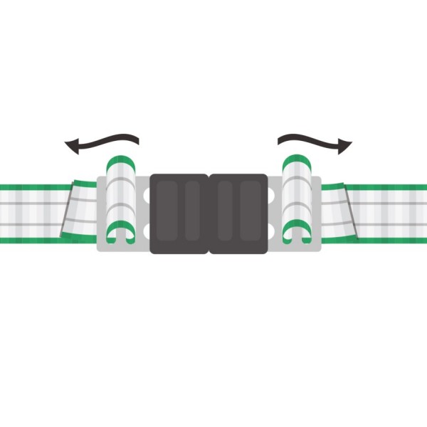 Povezovalna sponka za trakove Litzclip® - iz nerjavečega jekla