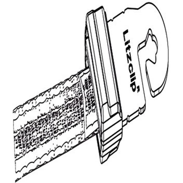 Ročka za ograjo s priključkom za trak Litzclip®